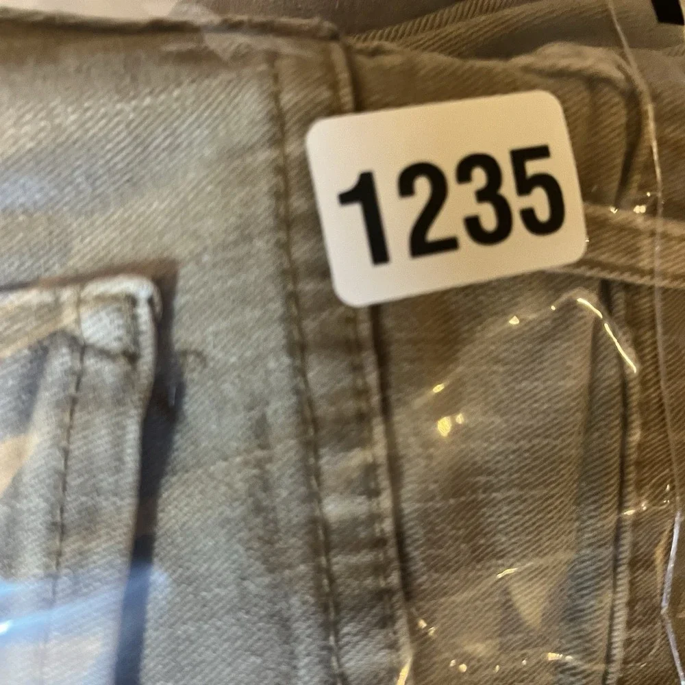 Mott & Bow Jeans Mens 36x30 Fits 36x28 Tan Beige Stretch Straight Leg Casual